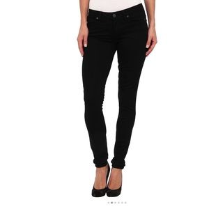 Paige Verdugo Ankle Black coated jeans. Size 31, EUC